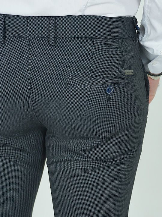 Italian Job Ανδρικό Βαμβακερό Παντελόνι Μπλε Slim Fit 725313/07p 90% Βαμβάκι 7% Πολυεστέρας 3% Λύκρα