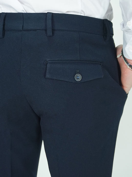 Italian Job Ανδρικό Παντελόνι Σκούρο Μπλε Slim Fit 25705 09 2p 68% T 29% R 3% Sp