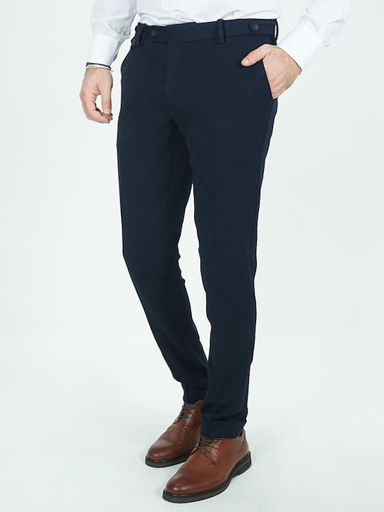 Italian Job Ανδρικό Παντελόνι Σκούρο Μπλε Slim Fit 25705 09 2p 68% T 29% R 3% Sp