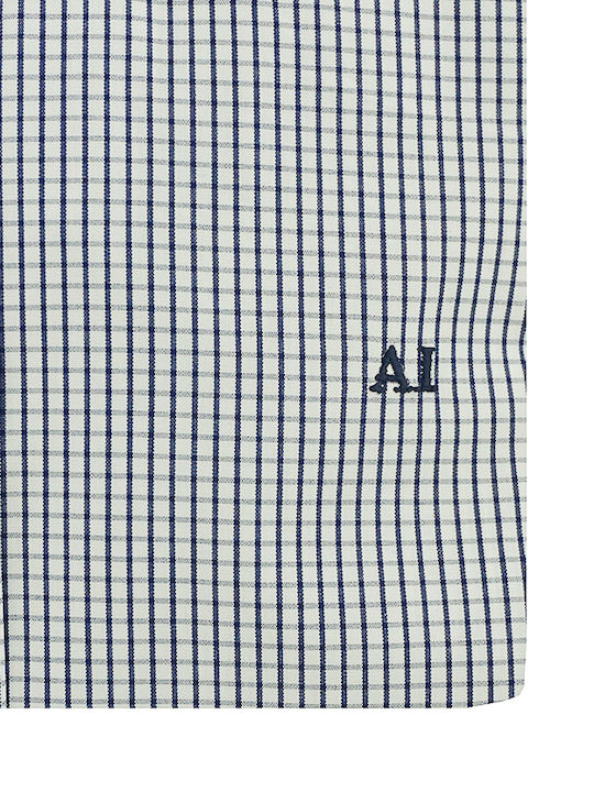 Artisti Italiani Men's Cotton Long Sleeve Shirt Dark Blue Regular Fit Ai18237/crbd 100% Cotton