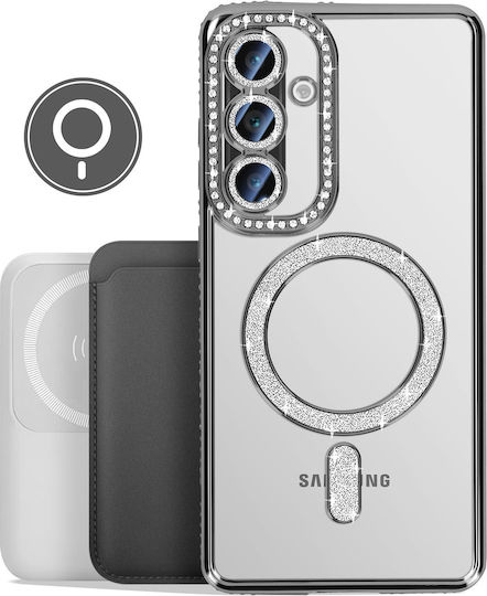 Avizar Diamond Case Samsung Galaxy A56 Magsafe Outline Strass Black