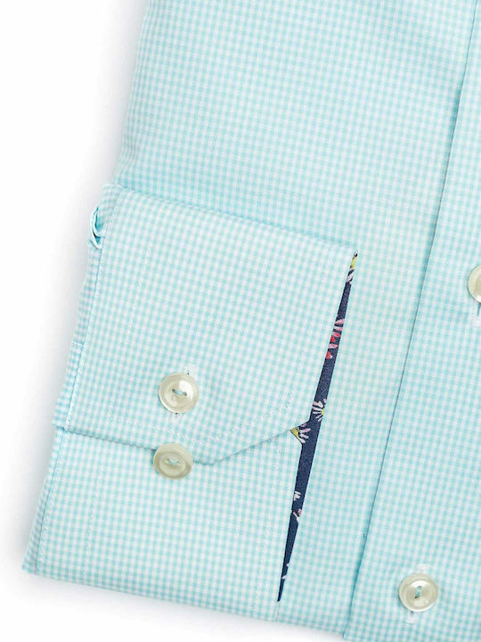 Eton Πουκάμισο Slim Γραμμή 2200794686 542 Blue Check