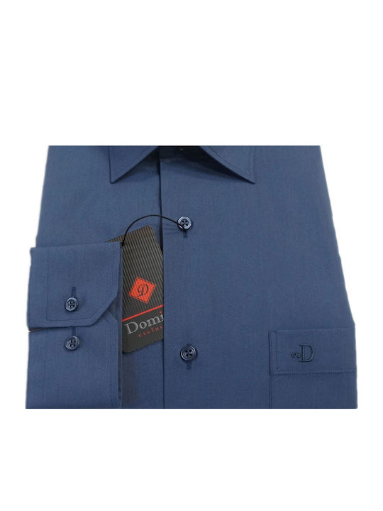 Ανδρικο Μακρυμανικο Πουκαμισο Domino 22.502-014 Blue Raf