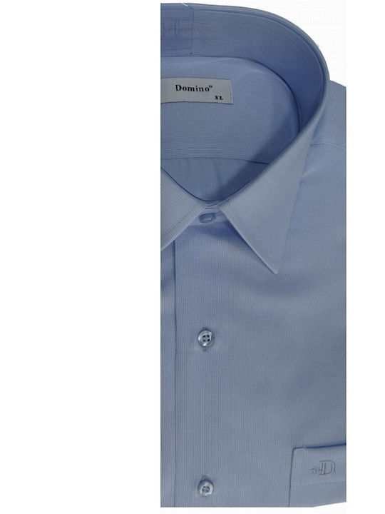 Suit Shirt Tie Greek Tailoring King Size Light Blue