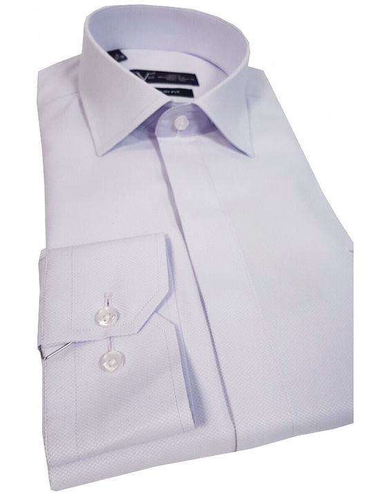 19v69 Versace Abbigliamento 11.29 Barletta Lilac Regular Fit Men's Shirt Pink