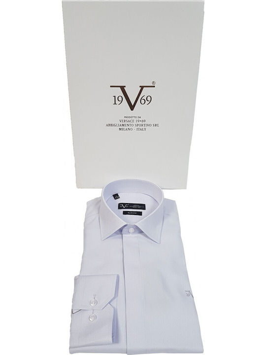 19v69 Versace Abbigliamento 11.29 Barletta Lilac Regular Fit Men's Shirt Pink