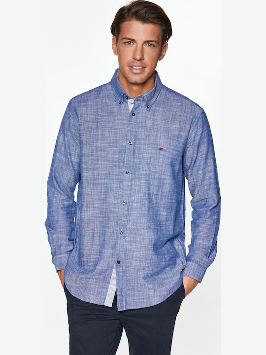 Redgreen Πουκάμισο Μακρύ Μανίκι Denim Style Denim