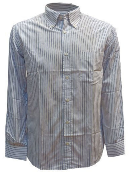 Luciano Faketti Shirt Luciano Faketti Striped Blue Cotton 100%