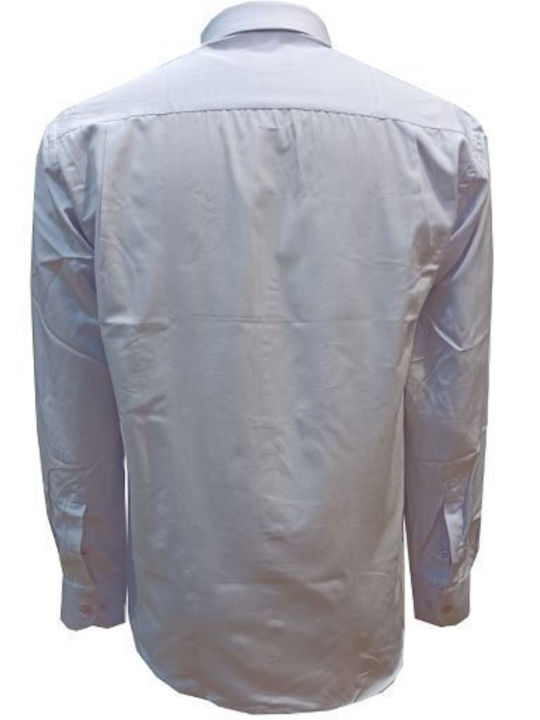 Luciano Faketti Shirt Luciano Faketti Cotton 70% Pol 30% Men's Lilac White