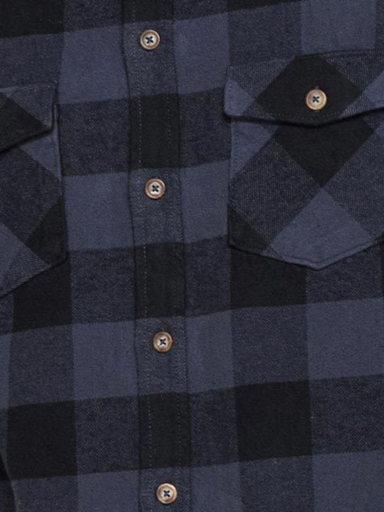 Cămașă Flanelă Carou Carrera Albastru Negru 214b-1288x