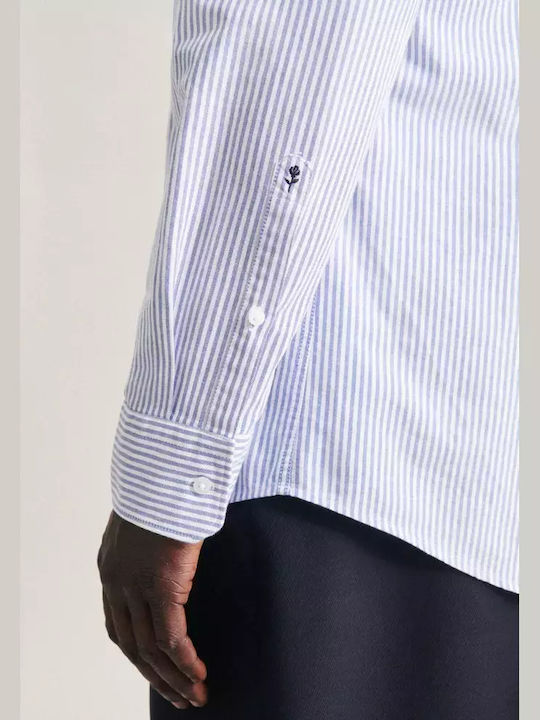 Seidensticker Men's Shirt 01.117642-12 White Light Blue Striped