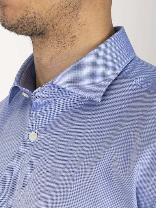 Mastricamiciai Shirt Light Blue 100% Cotton Regular Fit Is049-01044.00