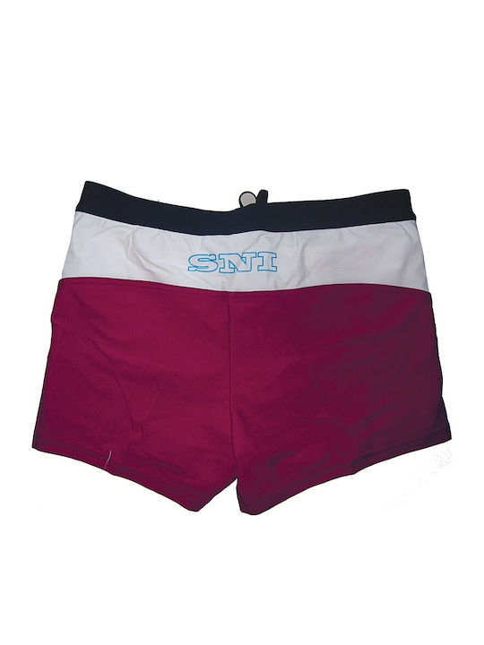 Φούξια-βυσσινί Αντρικό Ελαστικό Boxer Μαγιό Scuola Nautica Italiana 617922