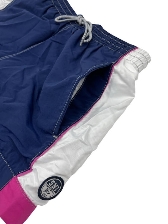 Scuola Nautica Italiana Navy Blue Men's Swimwear Shorts 618212