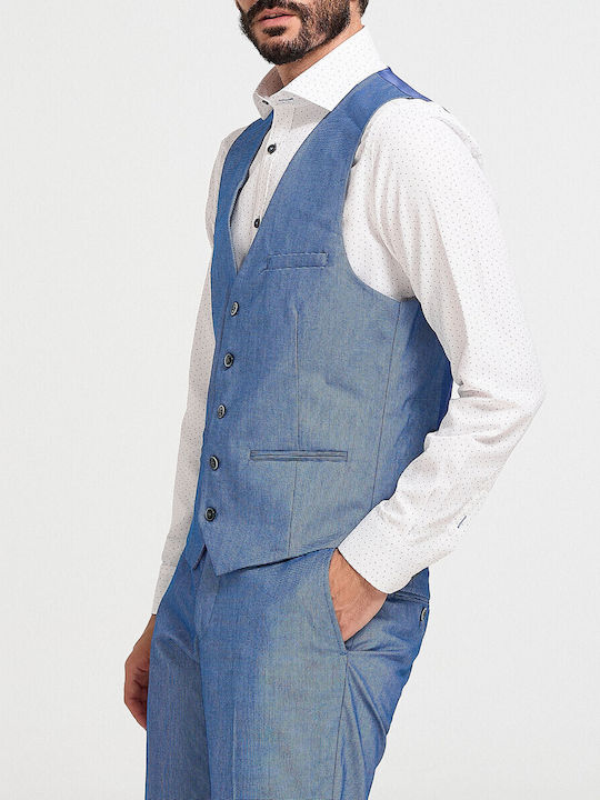 Roberto Fabiani Herrenweste Ss30099-27gil Hellblau