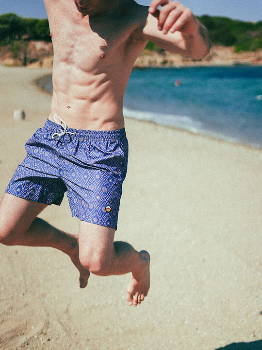Cayos Swim Imprägniert Blau Rüsch Μännliche Bademode-Shorts Andrew 9125 Cayos Swim Imprägniert Blau Rüsch Μännliche Bademode-Shorts Andrew 9125