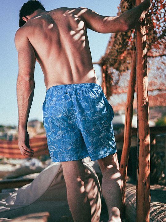 Cayos Swim Blau Herren-Bademode-Shorts Ostraeide Orestes 9115 Cayos Swim Blau Herren-Bademode-Shorts Ostraeide Orestes 9115