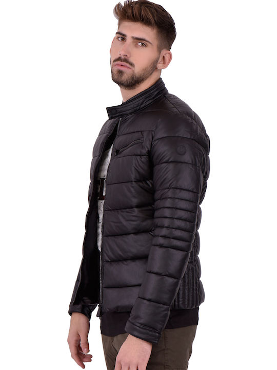 Save Duck Eco-leather Padded Μπουφαν Ανδρiko D3979mskiny-00001 00001/black Save Duck Eco-leather Padded Μπουφαν Ανδρiko D3979mskiny-00001 00001/black