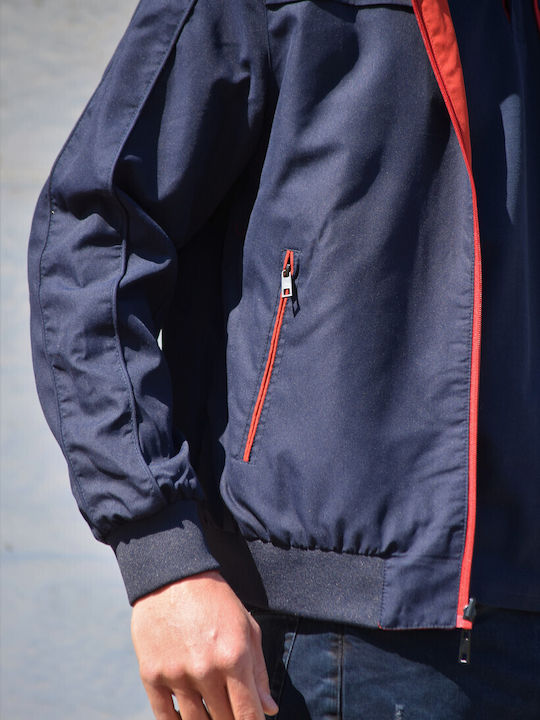 Men’s Jacket Greek Brand Reversible Blue-Red Code dem89