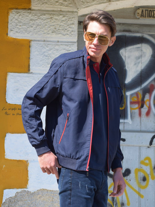 Men’s Jacket Greek Brand Reversible Blue-Red Code dem89