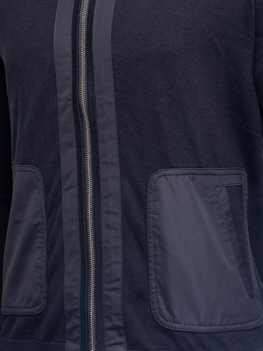 Ikks Herren Fleecejacke Normale Passform M317023 02 Schwarz