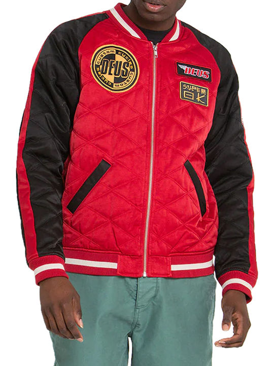 Deus Ex Machina 'Supporters' Men’s Jacket Dmp236705-rdb Rdb/Red-Black