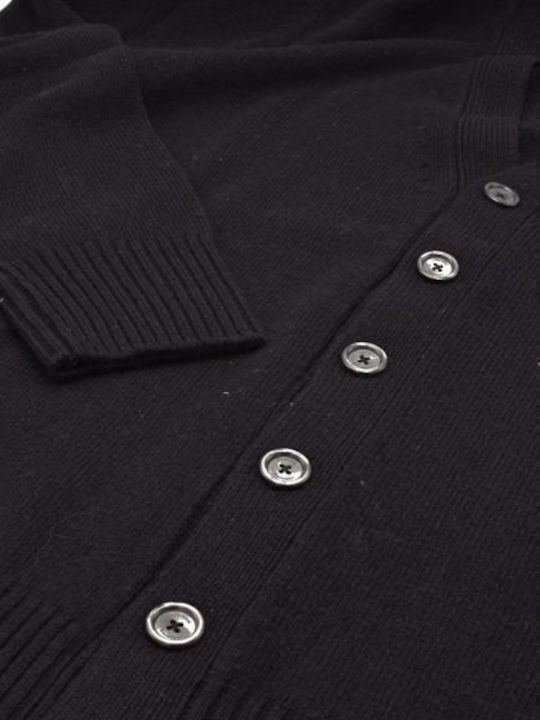 Cardigan 100% Lână +39masq Masq9301 Negru Masq9301-900