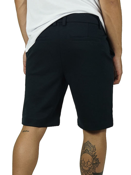 Marcus Ανδρική Βερμούδα Lincoln Σκούρο Μπλε Slim Fit 19-200167-7050 82% Πολυεστέρας 16% Βισκόζη 2% Ελαστάνη