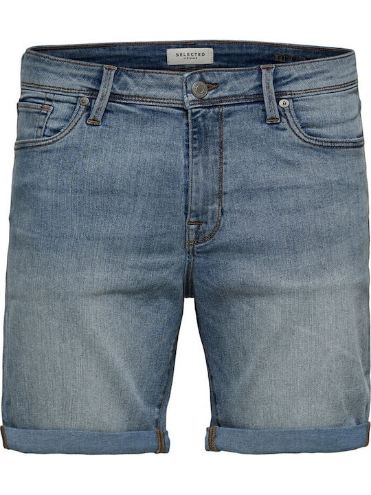 Selected 16071936 Ανδρική Jean Βερμούδα-light Blue Denim