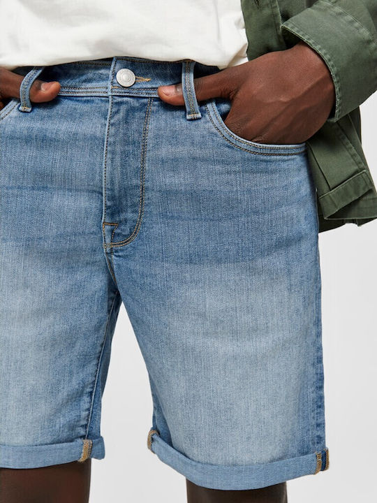 Selected 16071936 Ανδρική Jean Βερμούδα-light Blue Denim