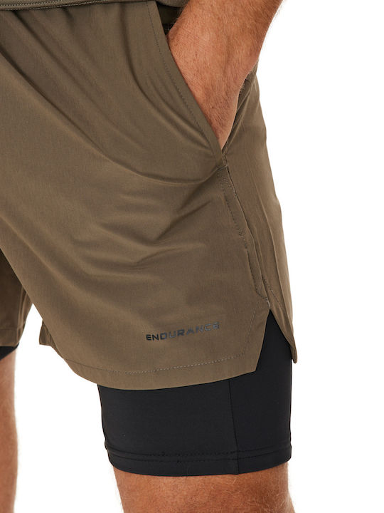 Endurance Σορτς Jaivil M 2-in-1 Cool-tech Shorts 1134 Canteen