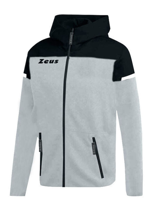 Ζακέτα Zeus Felpa Tech Bikolor Γκρι Μαύρο 339202