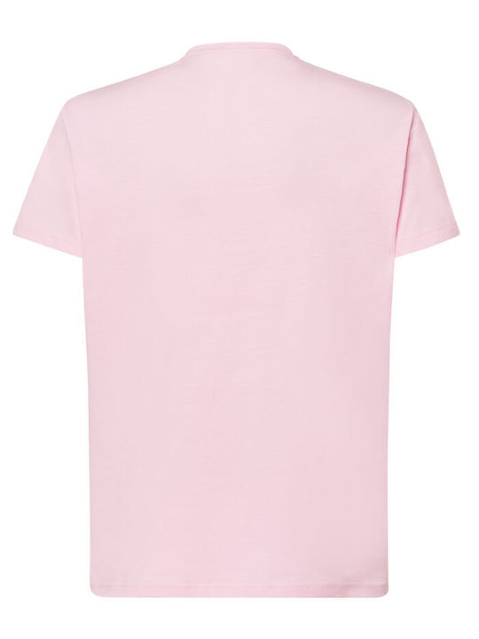 Мъжка Тениска Jhk T-shirt 100% Памук Розова Tsra150
