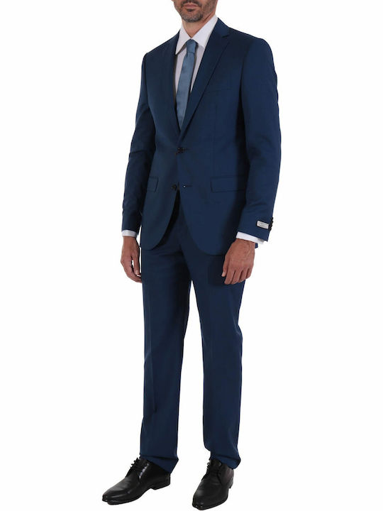 Tom Frank Suit Micro Pattern Sl-302/111 Blue