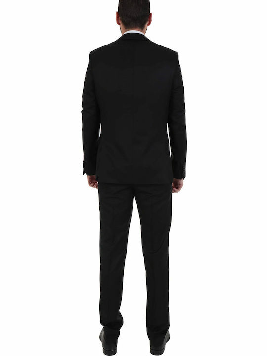 Tom Frank Κοστουμι Sl302/t-111 Super 110s Vitale Barberis Canonico Μαυρο