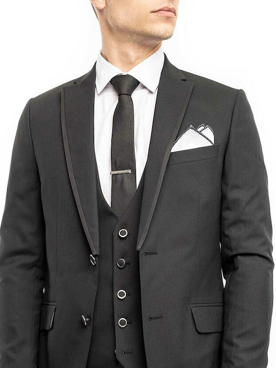 Fragosto Κοστούμι Smokin Slim Fit S'160 Black