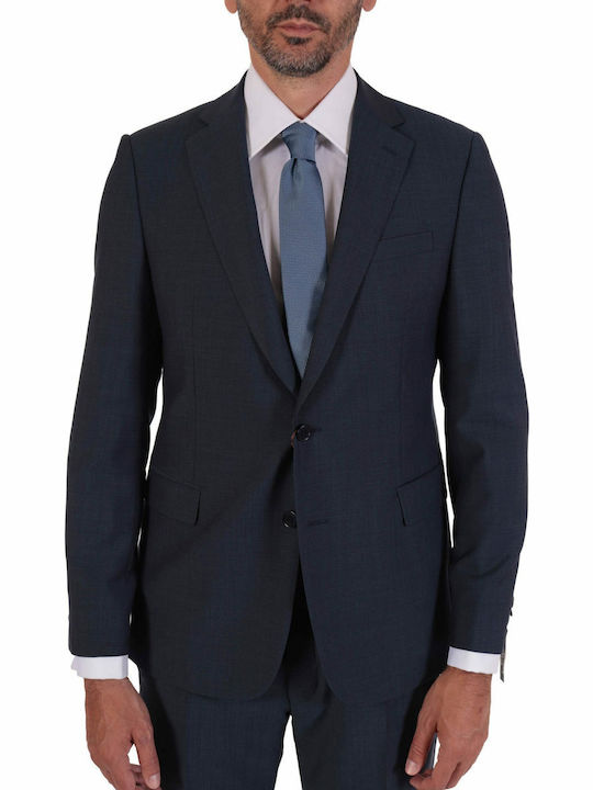 Tom Frank Herrenanzug Mikroschnitt Cf Italy/bl111 Marzotto Marineblau