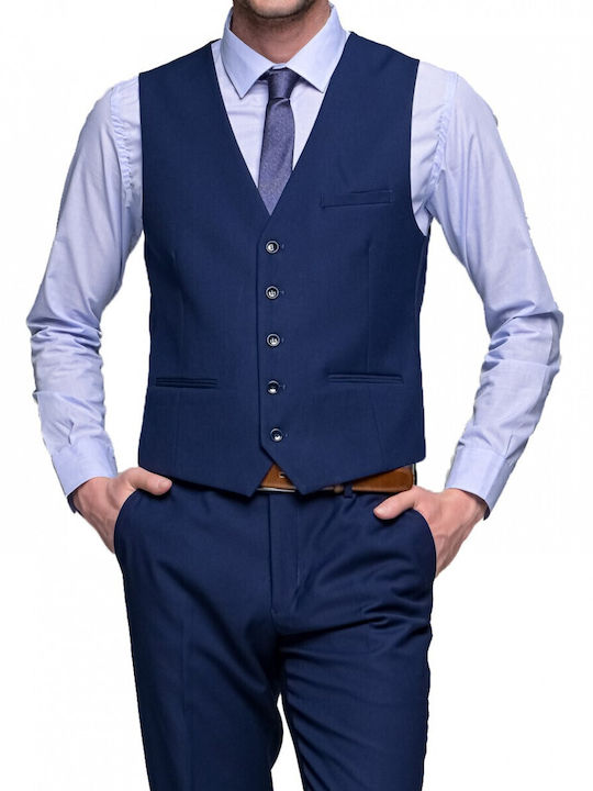 Antonio Mirro Nyg-0327 Marineblaue Herrenanzug Blau
