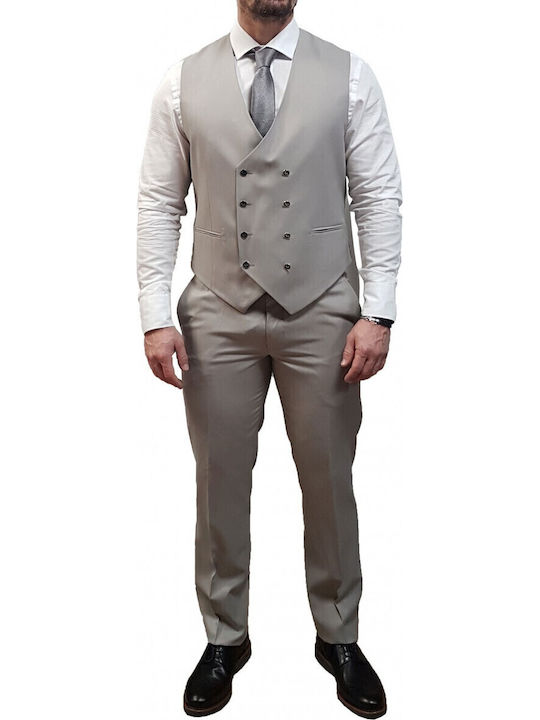 19v69 Versace 07.29.angelo Mod.2 Grey Κουστούμι Gray Melange