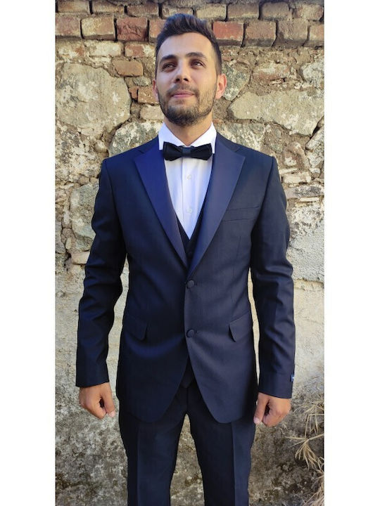Italian Job 811602 02w V Κοστούμι Μπλε Navy