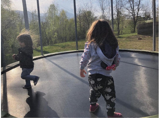 Trampolină pentru copii cu Net & Scară