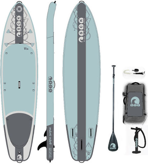 SCK Mare Nero 11.6 Inflatable SUP Board Kayak With Length 3.5m Black