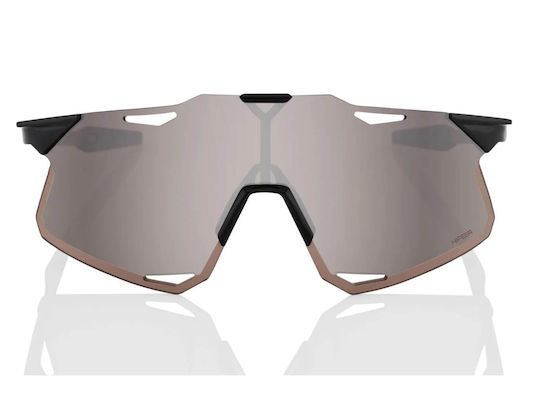 100% Fahrradbrillen Hypercraft mit Schwarz Rahmen und Spiegel Linsen
