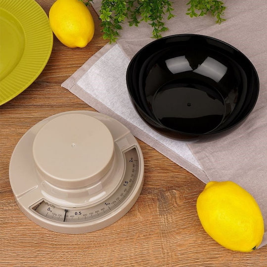 Nava Misty Analoge Küchenwaage mit Eimer bis 2kg Schwarze