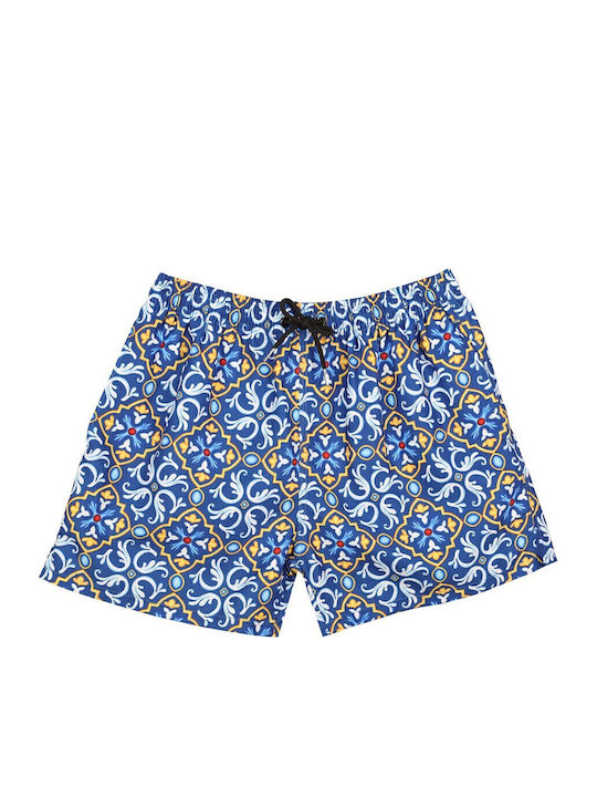 Men's Swimwear Pattern Positano Blue