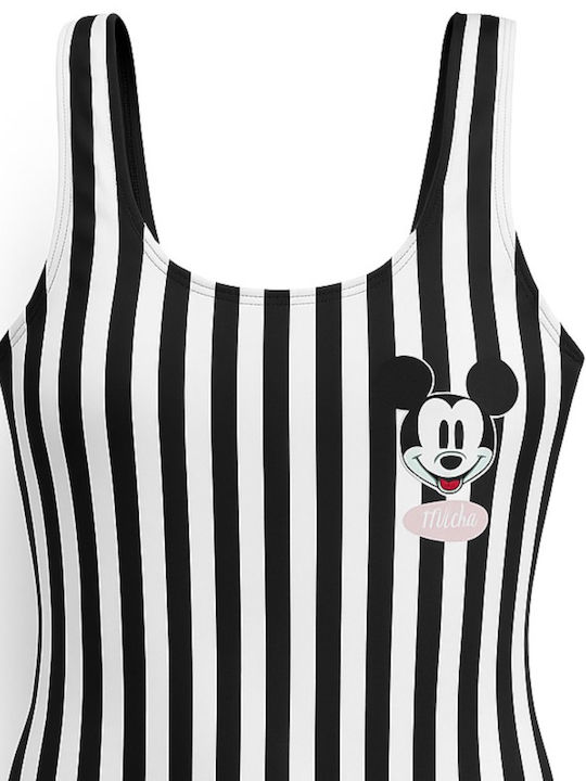 Disney Mickey Παιδικό Μαγιό Ολόσωμο Black White
