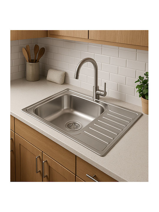 Donau 189DE Drop-In Мивка Inox Сатен Ш58xД51см Сребрист