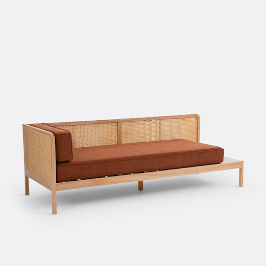 Scillia Dreisitzer Sofa Braun 193x75.5x65.5cm