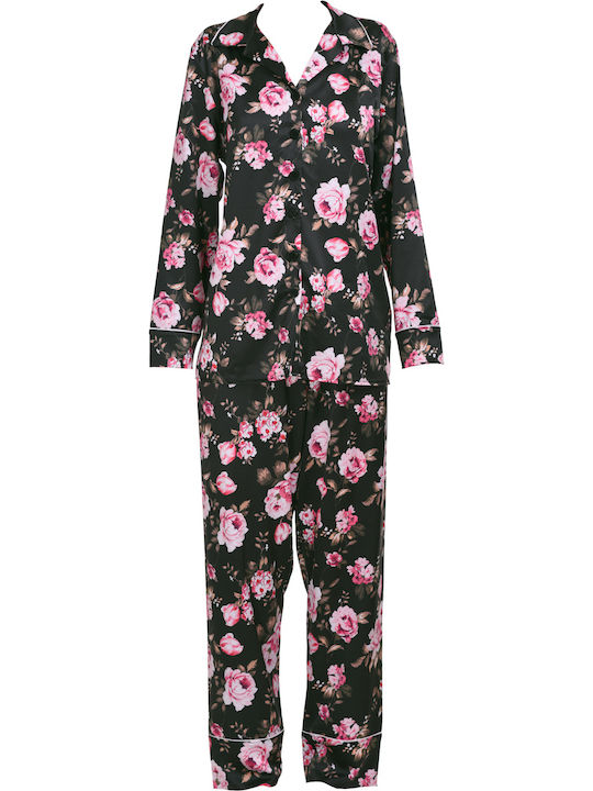 Miss Rosy Set Pijamale pentru Femei Negru