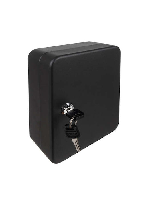 Key Storage Box Idealstore Made Iron Lock Contains 30 Color-coded Identifiers That Can Be Engraved Stickers 1-30 2 Access Keys Mounting Kit Included Graphite Color